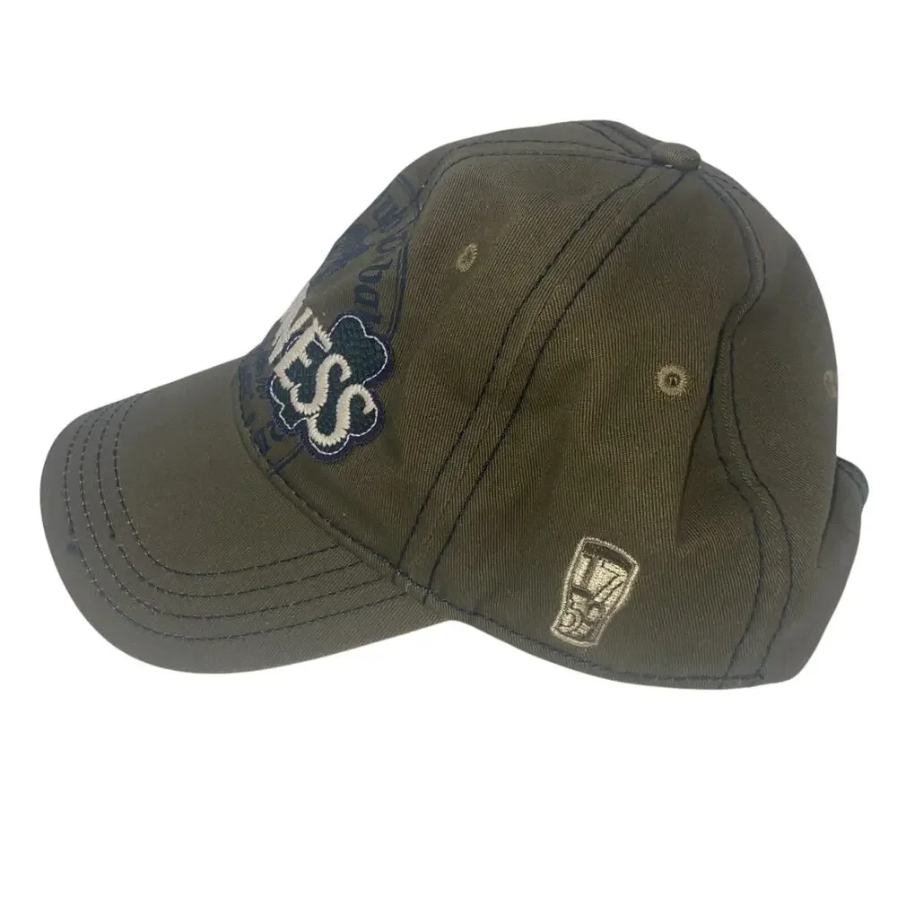 Dublin Guinness Snapback Hat Green Adjustable Embroidered Distressed